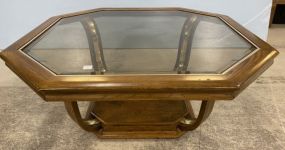 Vintage Oak Finish Coffee Table