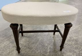 French Style Oval Vanity Stool