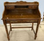 1980's Pressed Wood Writing Desk