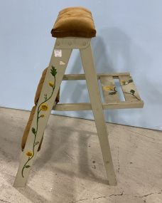 Painted Fold Out Step Ladder