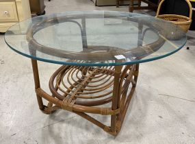 Bamboo Style Round Coffee Table