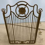 Decorative Iron Fire Place Screen