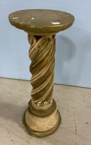 Vintage Plastic Painted Pedestal Stand