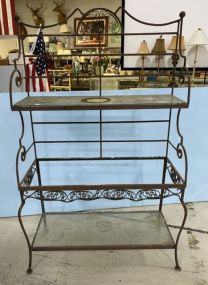 Large Outdoor Iron Planters Rack