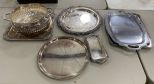 Group of Silver Plate Serving Pieces