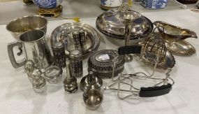 Collection of Silver Serving and Decor Pieces