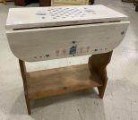 Primitive Style Drop Leaf Table