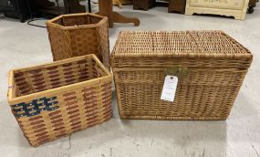 Three Woven Baskets