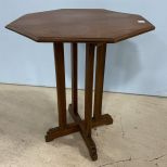 Vintage Polygon Top Lamp Table