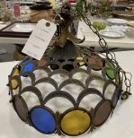 Rustic Metal Dome Light Fixture