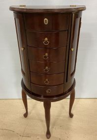 Queen Anne Cherry Jewelry Cabinet