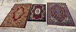 Three Machine Made Area Rugs