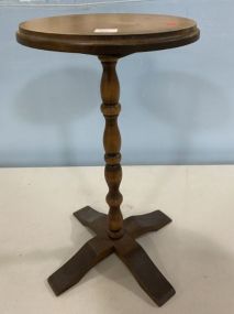 Small Wood Pedestal Stand