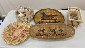 Five Decorative Baskets