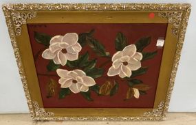 Painted Magnolias on Board