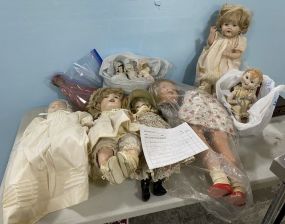 Collection of Porcelain Dolls