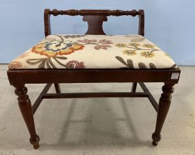 Vintage Cherry Vanity Bench