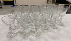 Group of Pressed Glass Stemware