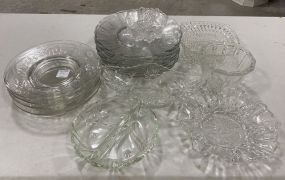 Collection of Clear Glassware Pieces