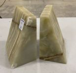 Alabaster Bookends