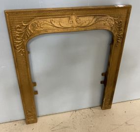 Antique Gold Painted Fireplace Cover