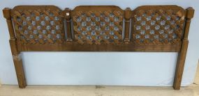 1980's Early American Style King Size Headboard