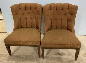 Pair of French Provincial Cushion Chairs