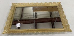 Gold Gilt Mirror Vanity Plateau