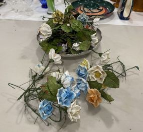 Collection of Porcelain Decorative Flower Stems