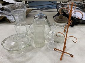 Group of Clear Glass Pieces