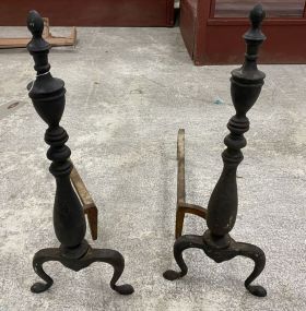 Vintage Metal Andirons