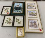 Group of Prints and Bird Paintings