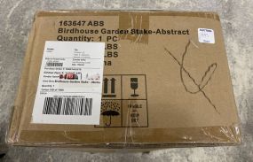 Birdhouse Garden Stake Abstract