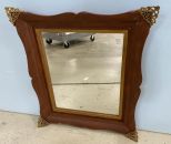 Vintage Wood Wall Mirror