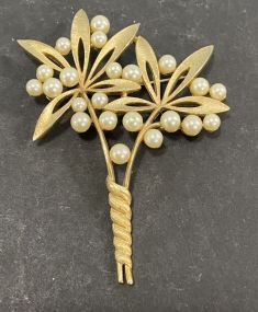 Trifari Flower Brooch