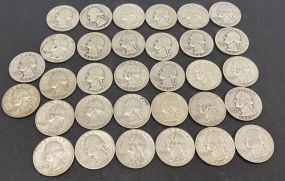 32 Mixed Years Silver Quarters