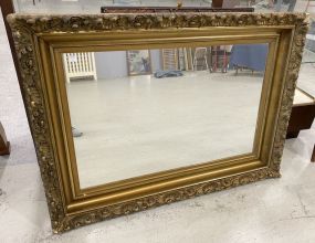 Antique Gold Gilt Large Wall Mirror