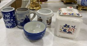 Five Porcelain and Pottery Pieces