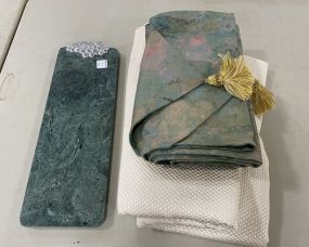 Table Runner, Table Linen, and Cheese Cutting Board