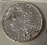 1888 Morgan Silver Dollar AU