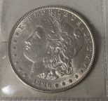 1886 Morgan Silver Dollar AU