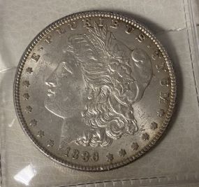 1886 Morgan Silver Dollar XF