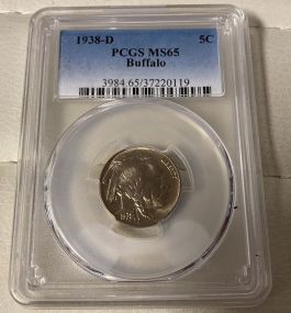 1938-D MS 65 Buffalo Nickel