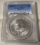 1972-S Silver Eisenhower Dollar