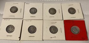 8 Mercury Dimes