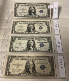 Four $1 Notes
