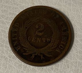 1865 2 Cent Piece