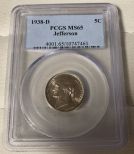 1938-D Jefferson Nickel