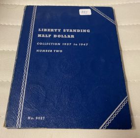 Liberty Standing Half Dollar Collection 1937 to 1947 Booklet