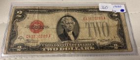 1928D $2 Red Seal Note